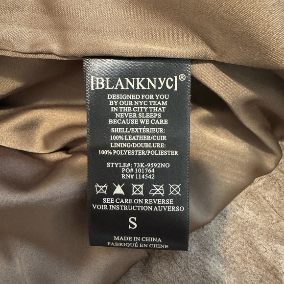 Blank NYC, Taupe Suede Moto Jacket, Small - Picture 3 of 3